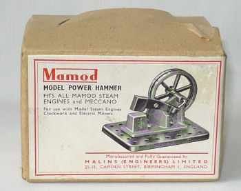 Mamod power hammer box Circa 1950's.
