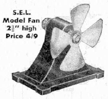 SEL Fan Advert Circa 1949.