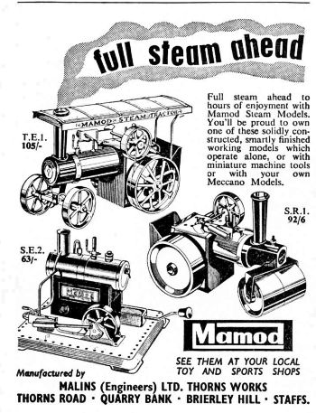 Mamod toys Circa 1965.