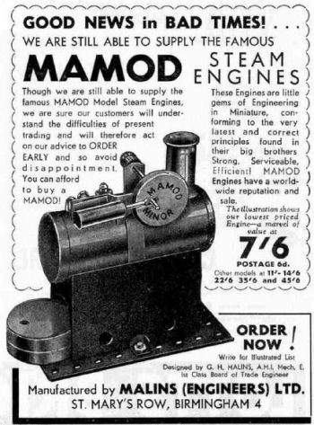 Mamod Minor from December 1940.