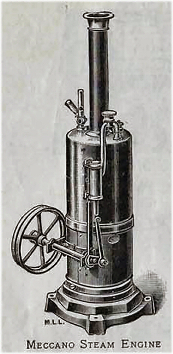 Meccano 1918 steam engine.