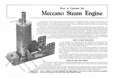 Meccano steam engine book.