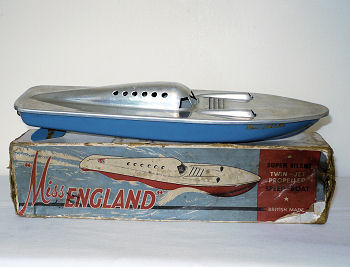 Miss England pop pop boat Circa 1948.