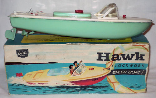 Sutcliffe Hawk Clockwork Boat.
