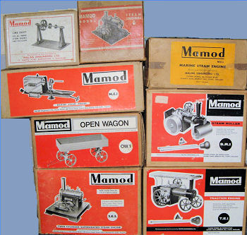 Mamod steam engine boxes.